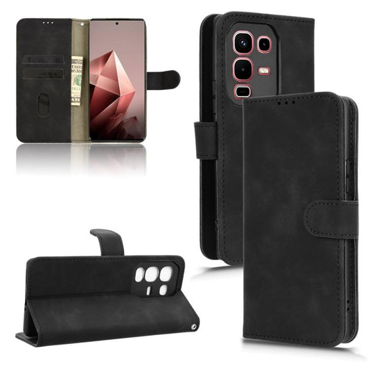 Skin Feel Magnetic Flip Leather Phone Case