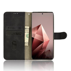 Skin Feel Magnetic Flip Leather Phone Case
