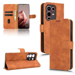 Skin Feel Magnetic Flip Leather Phone Case