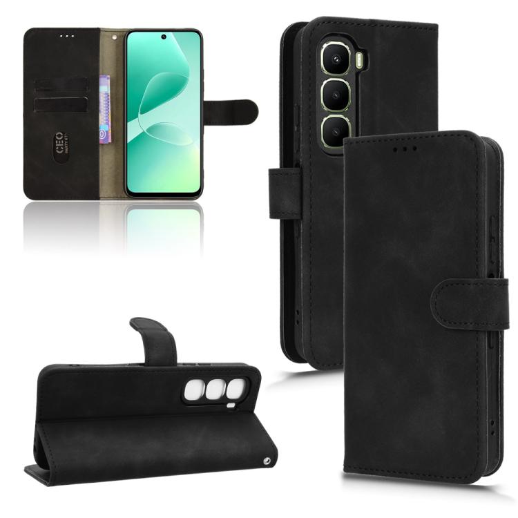 Skin Feel Magnetic Flip Leather Phone Case