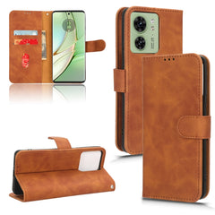 Skin Feel Magnetic Flip Leather Phone Case, For Motorola Edge 40