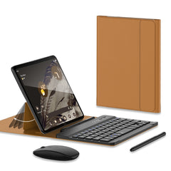 GKK Gear Adjustment Bluetooth Keyboard with Pen + Mouse + Leather Case, For Google Pixel Fold