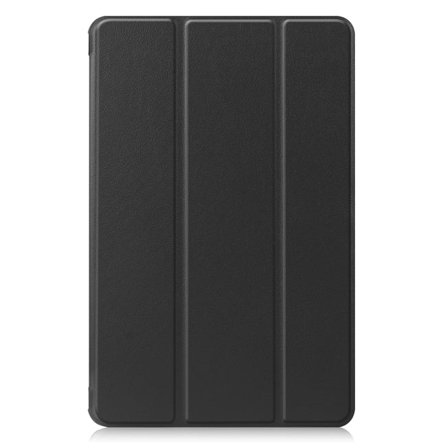 For Huawei MatePad 10.4 Custer Pattern Pure Color Tablet Horizontal Flip Leather Case with Three-folding Holder & Sleep / Wake-up Function, For Huawei MatePad 10.4