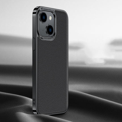 Litchi Texture Genuine Leather Phone Case, For iPhone 14 / 13, For iPhone 14 Pro, For iPhone 14 Pro Max, For iPhone 13 Pro Max, For iPhone 13 Pro, For iPhone 12