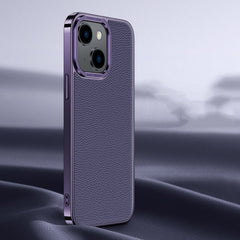 Litchi Texture Genuine Leather Phone Case, For iPhone 14 / 13, For iPhone 14 Pro, For iPhone 14 Pro Max, For iPhone 13 Pro Max, For iPhone 13 Pro, For iPhone 13