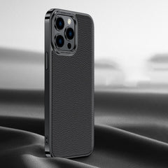 Litchi Texture Genuine Leather Phone Case, For iPhone 14 / 13, For iPhone 14 Pro, For iPhone 14 Pro Max, For iPhone 13 Pro Max, For iPhone 13 Pro, For iPhone 13