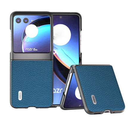 ABEEL Genuine Leather Litchi Texture Phone Case, For Motorola Razr 60 Ultra, For Motorola Razr 40, For Motorola Razr 40 Ultra