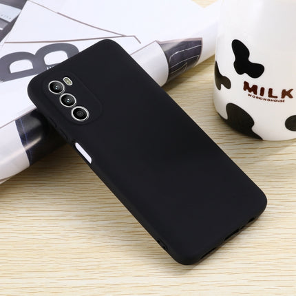 Solid Color Liquid Silicone Dropproof Full Coverage Phone Case, For Motorola Moto G71s 5G