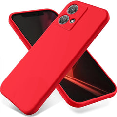 Solid Color Liquid Silicone Dropproof Full Coverage Phone Case