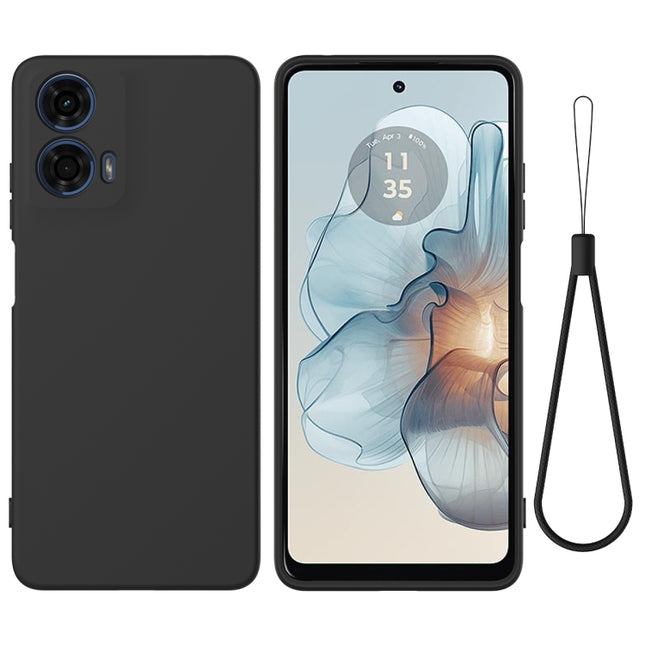 Solid Color Liquid Silicone Dropproof Full Coverage Phone Case, For Motorola Moto G24 Power, For Motorola Moto G04 / G24, For Motorola Moto G34, For Motorola Moto G Power 2024, For Motorola Edge 2023, For Motorola Moto G84 5G