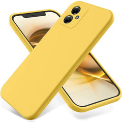 Solid Color Liquid Silicone Dropproof Full Coverage Phone Case