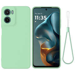 Solid Color Liquid Silicone Dropproof Full Coverage Phone Case