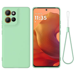 Solid Color Liquid Silicone Dropproof Full Coverage Phone Case