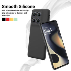 Solid Color Liquid Silicone Dropproof Full Coverage Phone Case