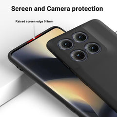 Solid Color Liquid Silicone Dropproof Full Coverage Phone Case