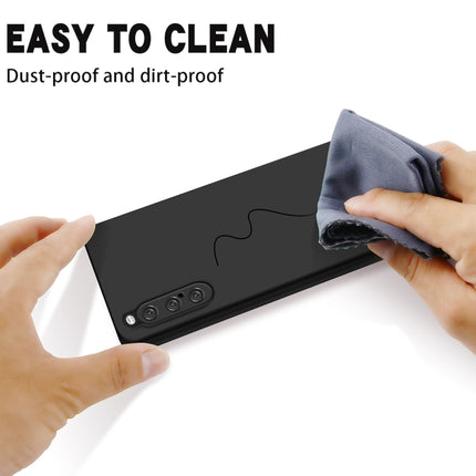 Solid Color Liquid Silicone Dropproof Full Coverage Phone Case, For Sony Xperia 10 V