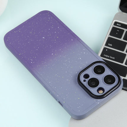 Gradient Starry Silicone Phone Case with Lens Film, For iPhone 14 Plus, For iPhone 15 Pro Max, For iPhone 14, For iPhone 15 Pro