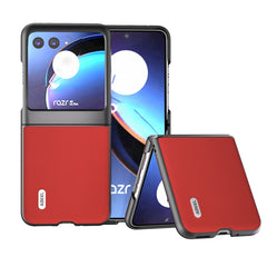 ABEEL Genuine Leather Luolai Series Phone Case, For Motorola Razr 60 Ultra, For Motorola Razr 50 Ultra, For Motorola Razr 50, For Motorola Razr 40, For Motorola Razr 40 Ultra