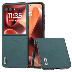 ABEEL Genuine Leather Luolai Series Phone Case, For Motorola Razr 60 Ultra, For Motorola Razr 50 Ultra, For Motorola Razr 50, For Motorola Razr 40, For Motorola Razr 40 Ultra