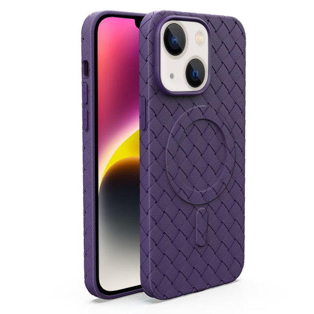 Woven Pattern MagSafe Magnetic Cooling Phone Case, For iPhone 14, For iPhone 14 Pro, For iPhone 14 Pro Max, For iPhone 13 Pro Max
