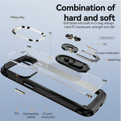 TPU + PC Lens Protection Phone Case with Ring Holder
