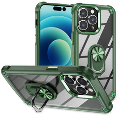 TPU + PC Lens Protection Phone Case with Ring Holder