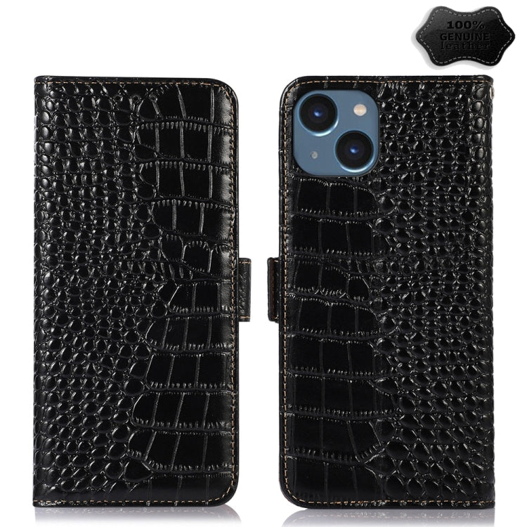 Crocodile Top Layer Cowhide Leather Phone Case, For iPhone 16 Pro Max, For iPhone 16 Pro, For iPhone 16 Plus, For iPhone 16, For iPhone 15 Pro Max, For iPhone 15 Pro, For iPhone 15 Plus, For iPhone 15