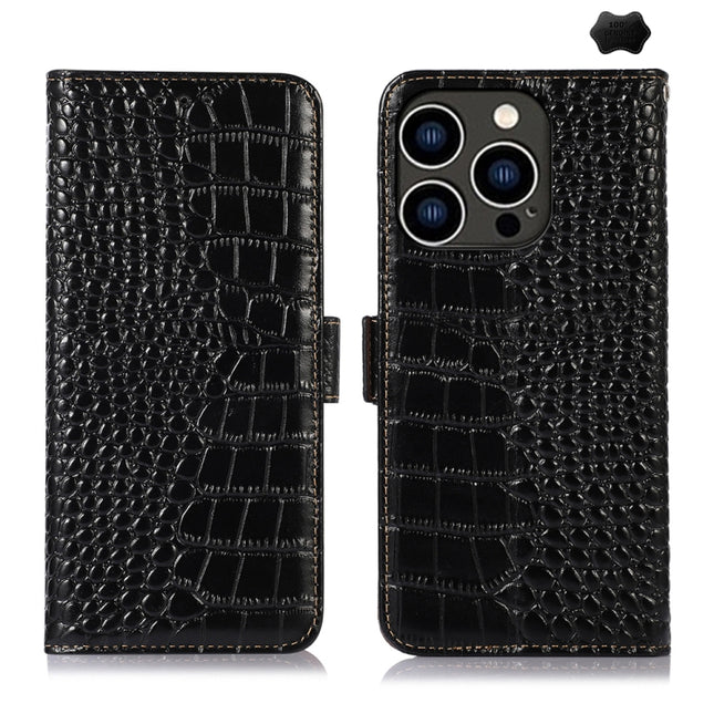 Crocodile Top Layer Cowhide Leather Phone Case, For iPhone 16e / 17e, For iPhone 17 Pro Max, For iPhone 17 Pro, For iPhone 17, For iPhone Air, For iPhone 16 Pro Max