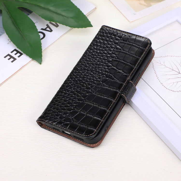 Crocodile Top Layer Cowhide Leather Phone Case, For iPhone 16 Pro Max, For iPhone 16 Pro, For iPhone 16 Plus, For iPhone 16, For iPhone 15 Pro Max, For iPhone 15 Pro, For iPhone 15 Plus, For iPhone 15