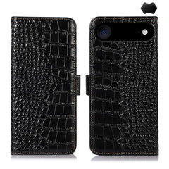 Crocodile Top Layer Cowhide Leather Phone Case, For iPhone 17 Pro Max, For iPhone 17 Pro, For iPhone 17, For iPhone 17 Air, For iPhone 16e, For iPhone 16 Pro Max