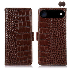 Crocodile Top Layer Cowhide Leather Phone Case, For iPhone 17 Pro Max, For iPhone 17 Pro, For iPhone 17, For iPhone 17 Air, For iPhone 16e, For iPhone 16 Pro Max