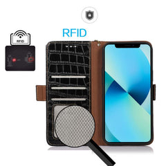 Crocodile Top Layer Cowhide Leather Phone Case, For iPhone 17 Pro Max, For iPhone 17 Pro, For iPhone 17, For iPhone 17 Air, For iPhone 16e, For iPhone 16 Pro Max