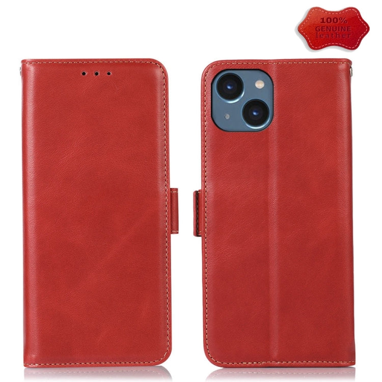 Crazy Horse Top Layer Cowhide Leather Phone Case, For iPhone 16 Pro Max, For iPhone 16 Pro, For iPhone 16 Plus, For iPhone 16, For iPhone 15 Pro Max, For iPhone 15 Pro, For iPhone 15 Plus, For iPhone 15