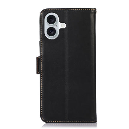 Crazy Horse Top Layer Cowhide Leather Phone Case, For iPhone 16 Plus, For iPhone 16, For iPhone 15 Pro Max, For iPhone 15 Pro, For iPhone 15 Plus, For iPhone 15