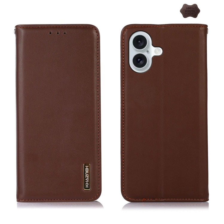 KHAZNEH Nappa Top Layer Cowhide Leather Phone Case, For iPhone 16 Pro Max, For iPhone 16 Pro, For iPhone 16 Plus, For iPhone 16, For iPhone 15 Pro Max, For iPhone 15 Pro, For iPhone 15 Plus, For iPhone 15