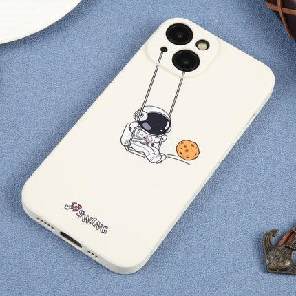 Astronaut Swinging Pattern TPU Phone Case, For iPhone 14 Plus, For iPhone 14, For iPhone 14 Pro, For iPhone 14 Pro Max, For iPhone SE 2022 / SE 2020 / 8 / 7, For iPhone 13 Pro Max, For iPhone 13 Pro, For iPhone 13