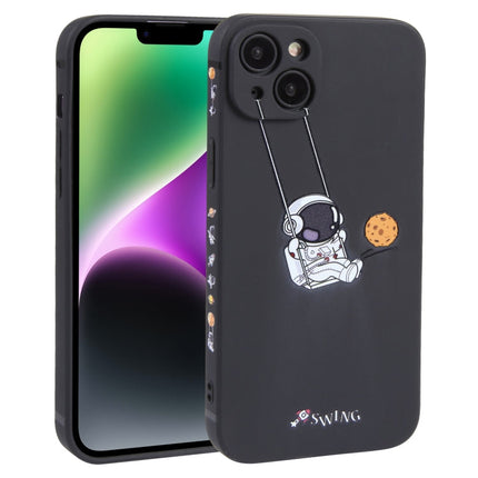 Astronaut Swinging Pattern TPU Phone Case, For iPhone 14 Plus, For iPhone 14, For iPhone 14 Pro, For iPhone 14 Pro Max, For iPhone SE 2022 / SE 2020 / 8 / 7, For iPhone 13 Pro Max, For iPhone 13 Pro, For iPhone 13