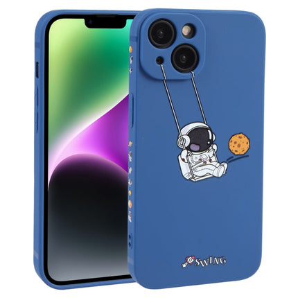 Astronaut Swinging Pattern TPU Phone Case, For iPhone 14 Plus, For iPhone 14, For iPhone 14 Pro, For iPhone 14 Pro Max, For iPhone SE 2022 / SE 2020 / 8 / 7, For iPhone 13 Pro Max, For iPhone 13 Pro, For iPhone 13