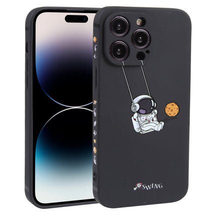 Astronaut Swinging Pattern TPU Phone Case, For iPhone 14 Plus, For iPhone 14, For iPhone 14 Pro, For iPhone 14 Pro Max, For iPhone SE 2022 / SE 2020 / 8 / 7, For iPhone 13 Pro Max, For iPhone 13 Pro, For iPhone 13