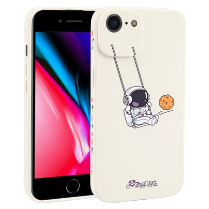 Astronaut Swinging Pattern TPU Phone Case, For iPhone 14 Plus, For iPhone 14, For iPhone 14 Pro, For iPhone 14 Pro Max, For iPhone SE 2022 / SE 2020 / 8 / 7, For iPhone 13 Pro Max, For iPhone 13 Pro, For iPhone 13