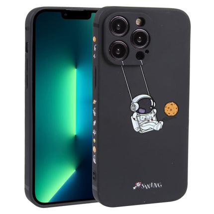 Astronaut Swinging Pattern TPU Phone Case, For iPhone 14 Plus, For iPhone 14, For iPhone 14 Pro, For iPhone 14 Pro Max, For iPhone SE 2022 / SE 2020 / 8 / 7, For iPhone 13 Pro Max, For iPhone 13 Pro, For iPhone 13
