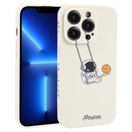 Astronaut Swinging Pattern TPU Phone Case, For iPhone 14 Plus, For iPhone 14, For iPhone 14 Pro, For iPhone 14 Pro Max, For iPhone SE 2022 / SE 2020 / 8 / 7, For iPhone 13 Pro Max, For iPhone 13 Pro, For iPhone 13