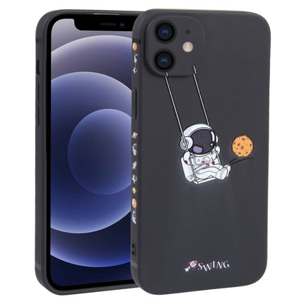 Astronaut Swinging Pattern TPU Phone Case, For iPhone 13 mini, For iPhone 12, For iPhone 12 Pro Max, For iPhone 12 Pro, For iPhone 12 mini, For iPhone 11 Pro Max, For iPhone 11, For iPhone 11 Pro