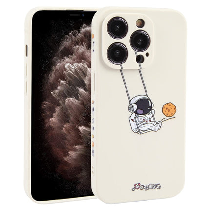 Astronaut Swinging Pattern TPU Phone Case, For iPhone 13 mini, For iPhone 12, For iPhone 12 Pro Max, For iPhone 12 Pro, For iPhone 12 mini, For iPhone 11 Pro Max, For iPhone 11, For iPhone 11 Pro