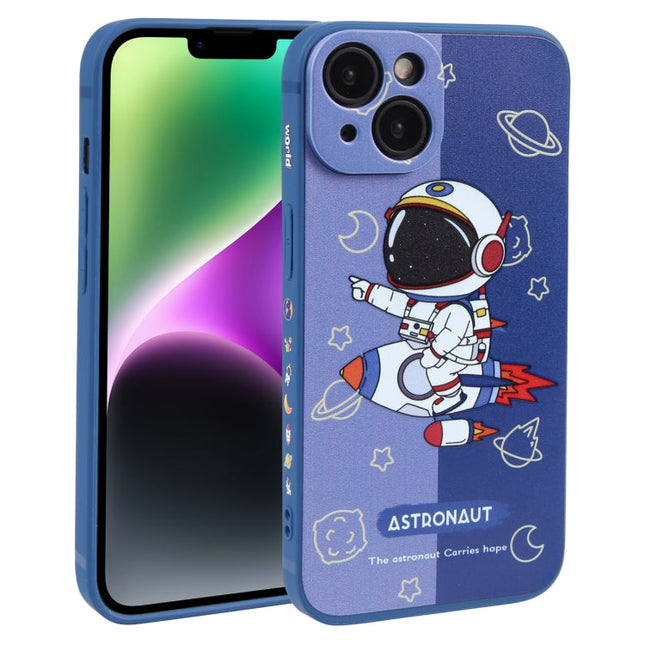 Color Contrast Astronaut Pattern TPU Phone Case, For iPhone 14 Plus, For iPhone 14, For iPhone 14 Pro, For iPhone 14 Pro Max, For iPhone SE 2022 / SE 2020 / 8 / 7, For iPhone 13 Pro Max, For iPhone 13 Pro, For iPhone 13, For iPhone 13 mini, For iPhone ...