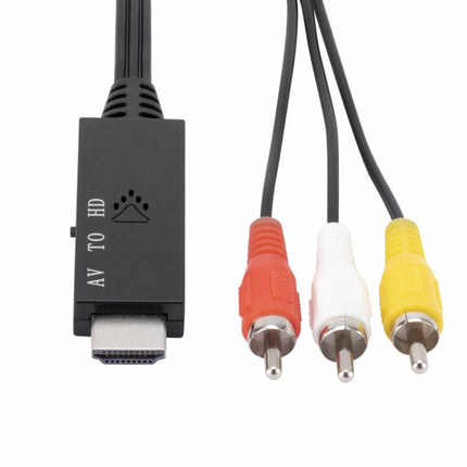 AV to HDMI 1080P HD Converter, Length: 1m, AV to HDMI