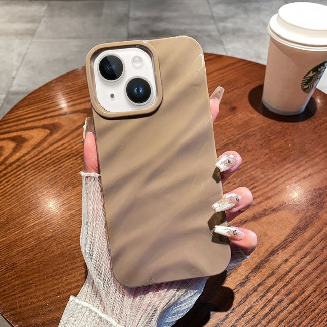 Solid Color Wave Texture TPU Phone Case, For iPhone 14 /13, For iPhone 14 Pro, For iPhone 14 Pro Max
