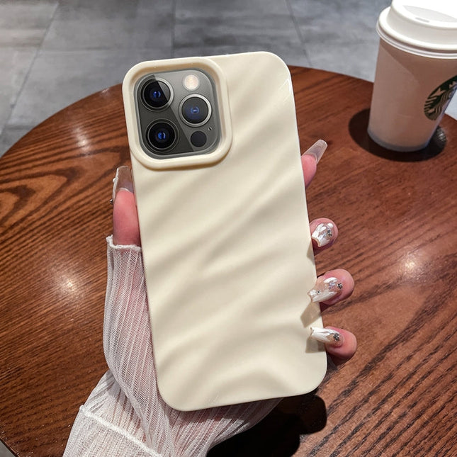 Solid Color Wave Texture TPU Phone Case, For iPhone 12 Pro Max, For iPhone 11 Pro Max, For iPhone 11