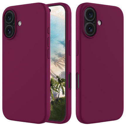 Solid Color Silicone Phone Case, For iPhone 16, For iPhone 15 Pro Max