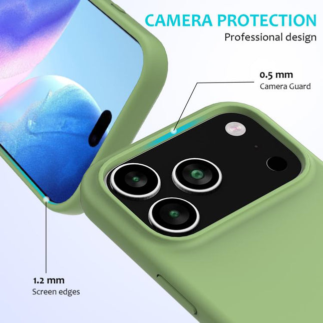 Solid Color Silicone Phone Case, For iPhone 17 Pro, For iPhone 17